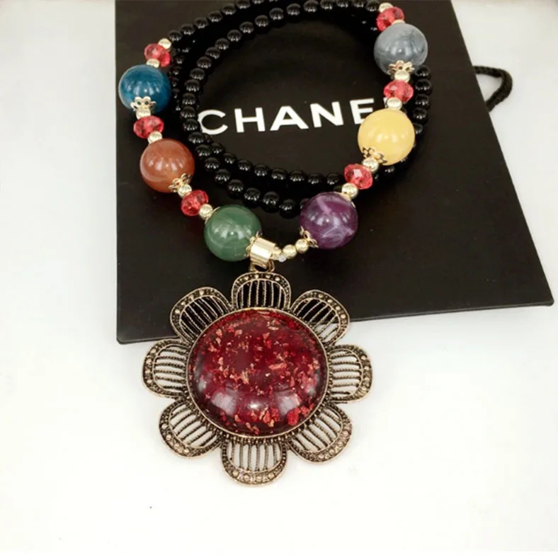 

Han edition pearl long sweater chain original Bohemian national wind restoring ancient ways necklace joker clothes accessories