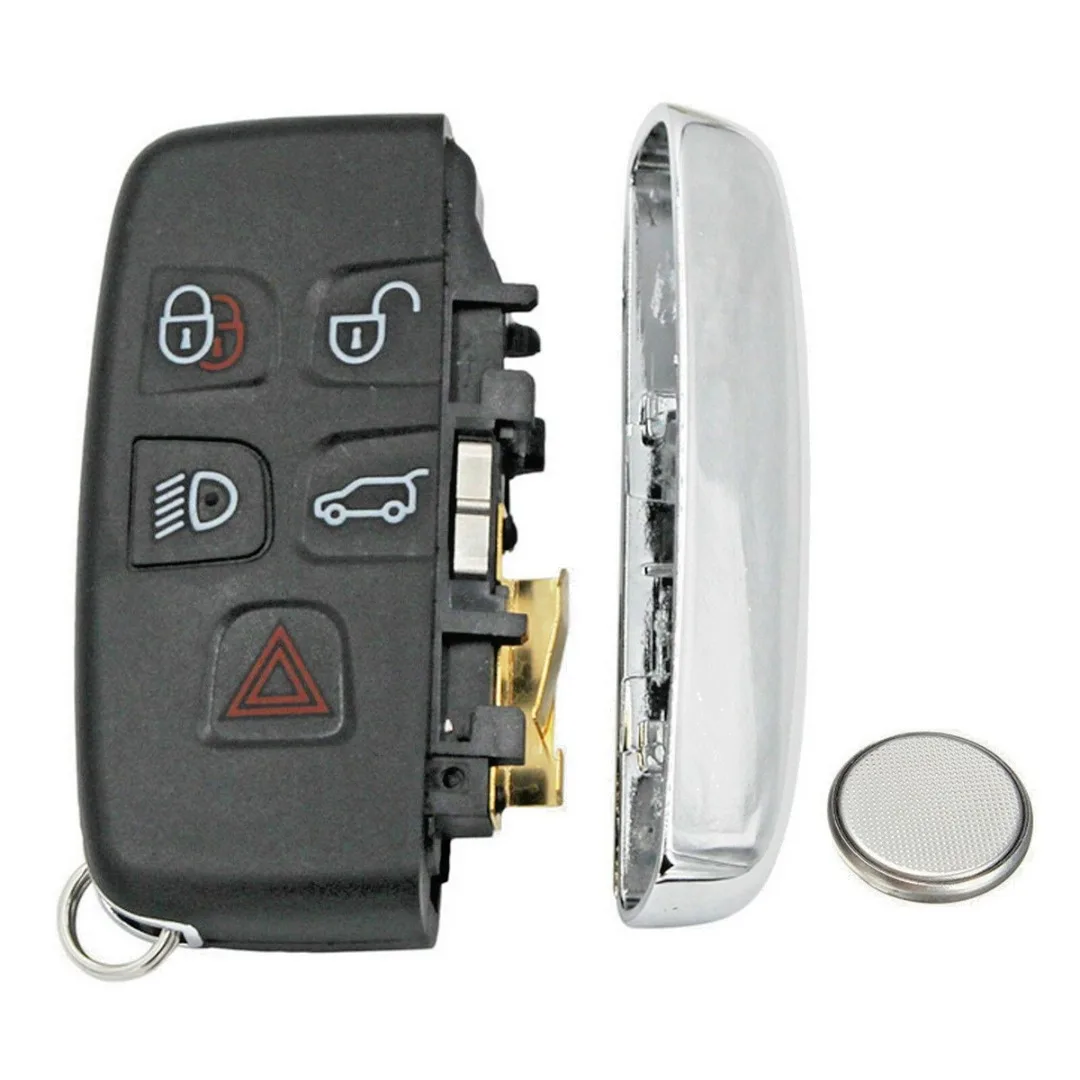 Fit for Land Rover LR4 Range Evoque Sport 5 Buttons Remote Key Case Shell