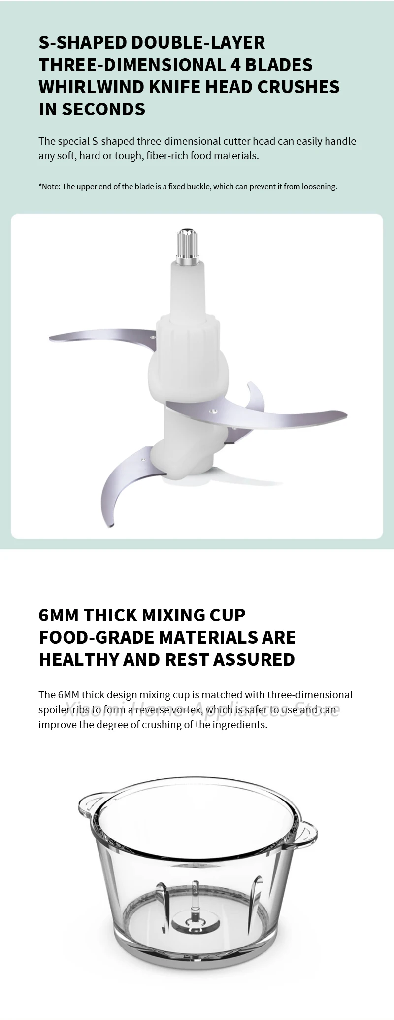 Xiaomi youpin Liven Multifunctional Electric Meat Grinder description image 7