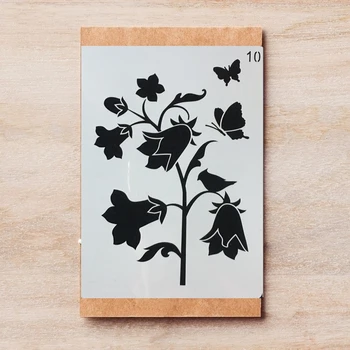 

A4 29*21cm Butterfly Morning Glory DIY Layering Stencils Painting Scrapbook Coloring Embossing Album Decorative Template