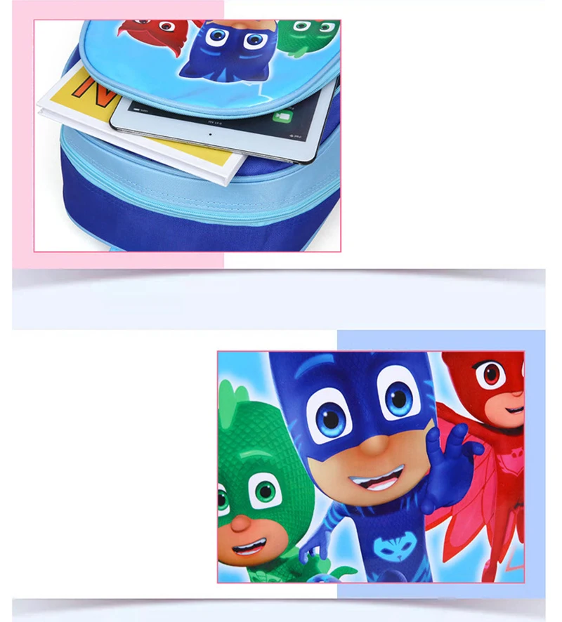 Pj Маски мультфильм унисекс школьный рюкзак Pj маска Juguete Catboy Owlette Gekko фигурки студенческий рюкзак S67