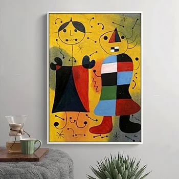 Joan Miro Abstract Paintings Printed on Canvas 5