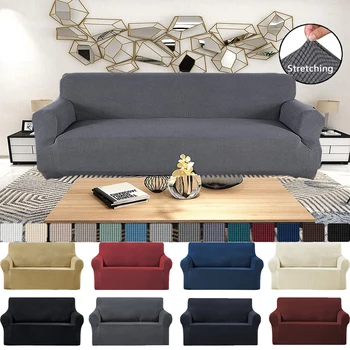 

Stretch Sofa Cover Slipcovers Sets Armchair Cover Living Room 1/2/3/4 Couch Seater All-inclusive Non-slip Sofa Protective Case
