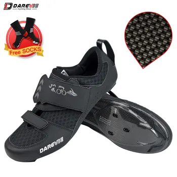 

2020 Newest Cycling Shoes Road Carbon Triathlon Race Shoes Pro Light LOOK Lock Shoes Cycling Road Bicycle Race Men Women EU Size