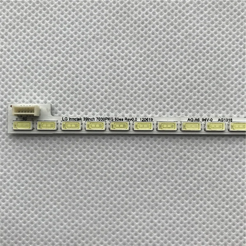 

Original 487mm LED Backlight strip 60 lamp For LG Innotek 39 inch 7030PKG 60ea Rev0.0 T390HVN01.0 73.39T03.003-0-JS1 tv parts