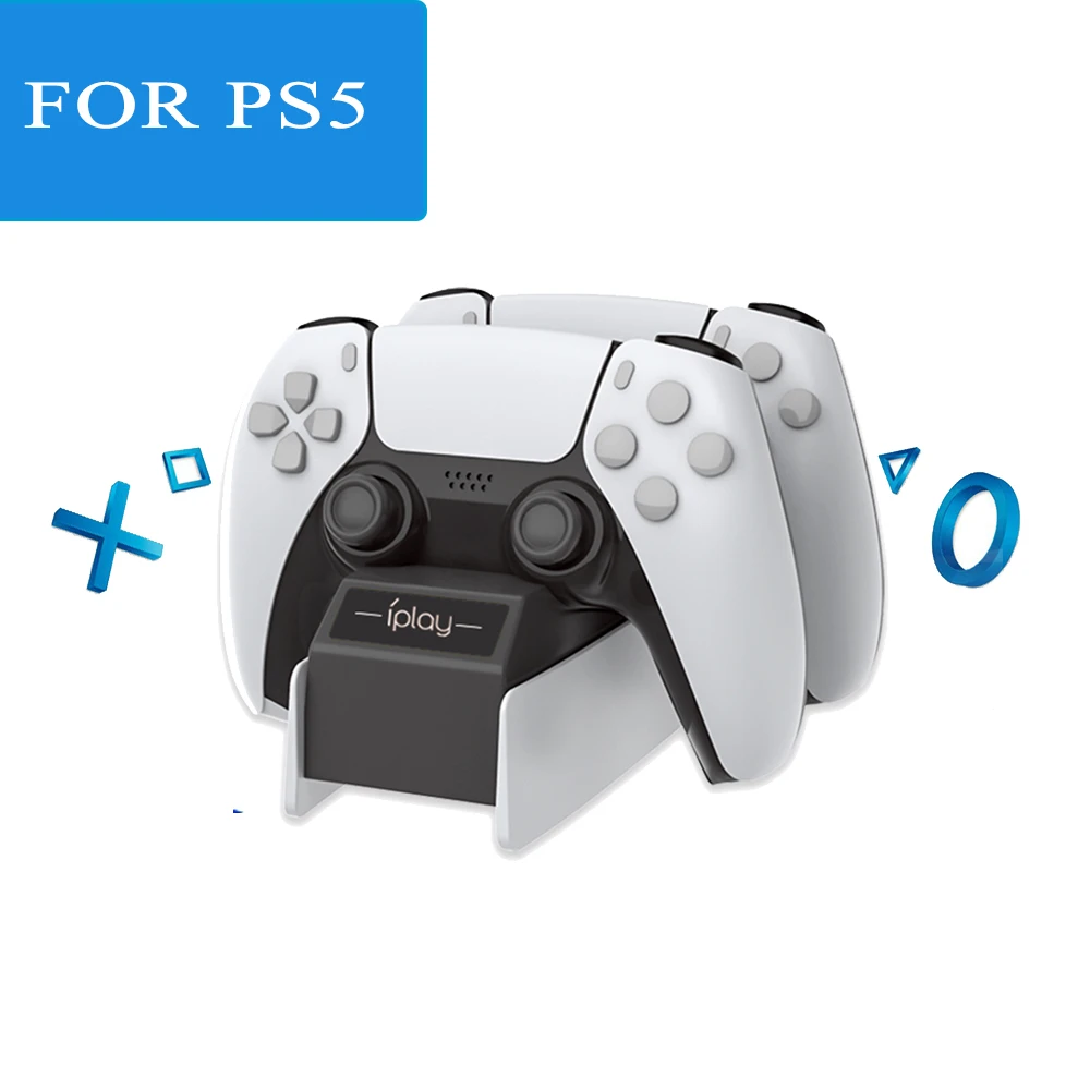 

LED Controller Charger Cradle For Sony PS5 Controller Joystick Gamepad Dual USB Charging Stand Station Dock For PS5 Gamepad