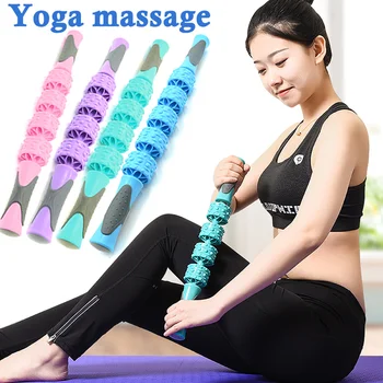 

Four wheel Massage Roller Body Massage Sticks Muscle Roller Tool Trigger Portable for Fitness Yoga Legs Arms