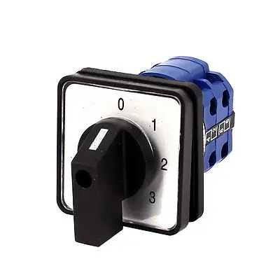 

LW28-20/2 0-4 8-Terminal 5 Postion Rotary Combination Changeover Switch 380V 20A