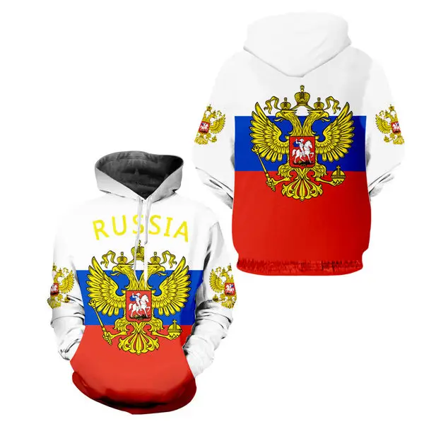 Russian hoodie Пользовательские S-6XL мужские комплекты Россия флаг молния толстовка куртки+ брюки спортивный костюм унисекс Повседневная брендовая одежда комплект из двух предметов - Цвет: Russian hoodie