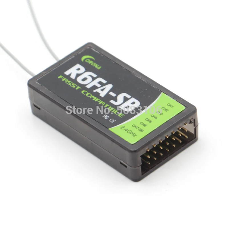Ресивер Corona R6FA-SB 2 4 Ghz 6ch FASST совместимый с S.BUS для Futaba 8FG 10CG 12FG 14SG 16SZ 18MZ 32MZ | Игрушки и