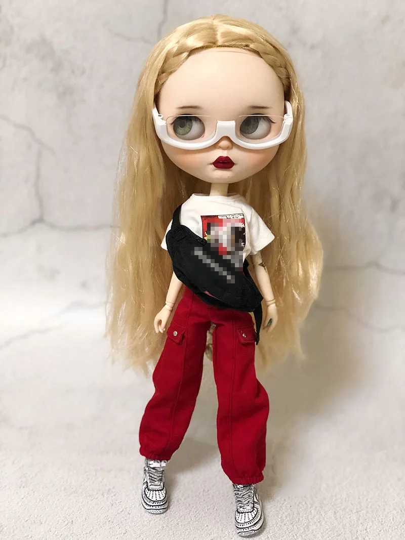 1 шт. Модные Длинные повседневные армейские штаны с поясом для кукол blyth, azone, licca, ob24 1/6 аксессуары для кукол