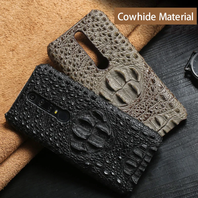 

Phone Case For Huawei P10 P20 P30 Lite Mate 9 10 20 lite Pro Case Crocodile Head Texture Case For Honor 8X 9 10 V20 P Smart case