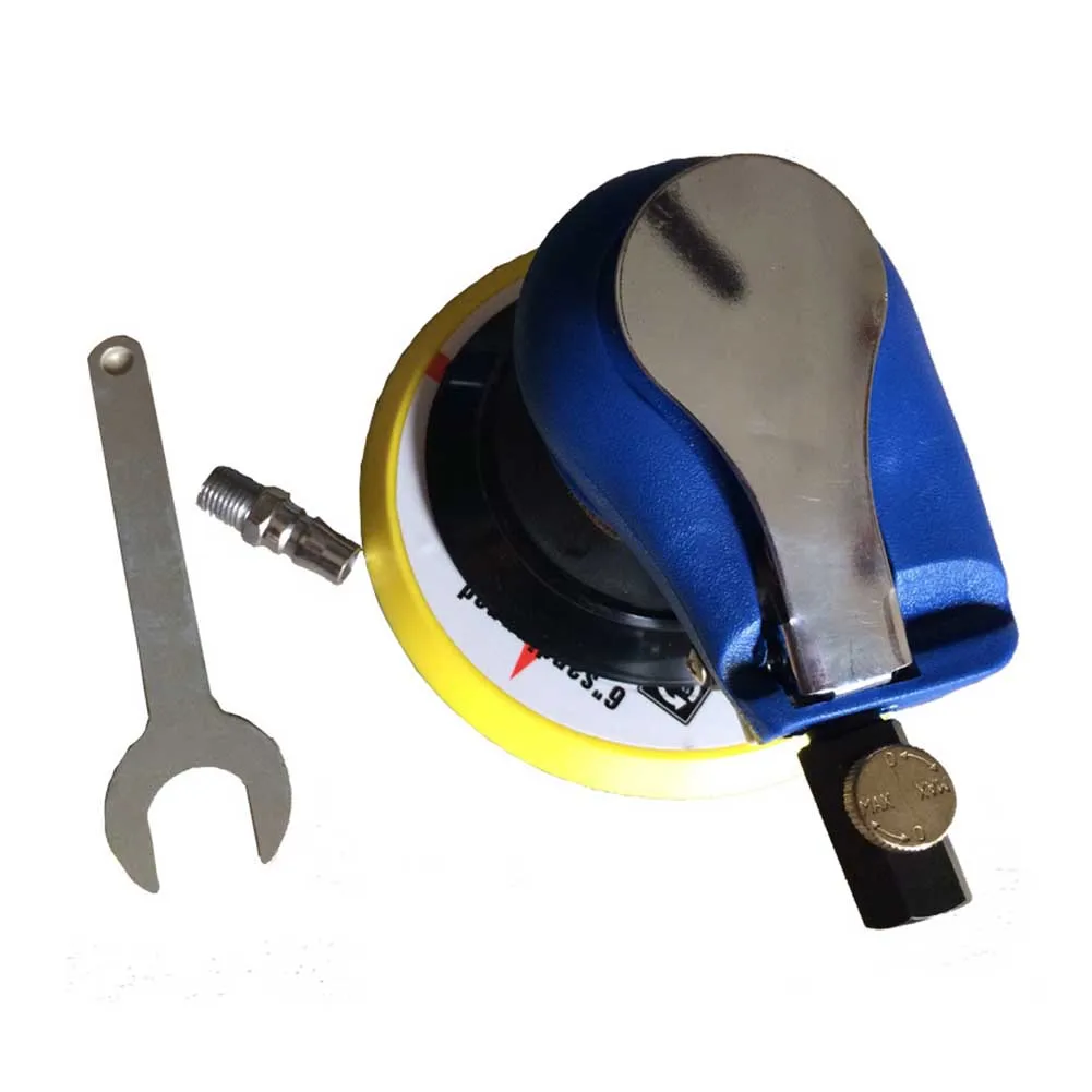 

6 Inch Home High Speed Mini Round Pneumatic Polishing Grinding Tool Air Sander Portable Ergonomic DIY Professional Adjustable