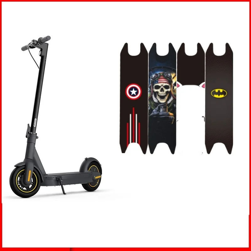DIY, pegatina de papel de lija para Pedal de Scooter, para monopatín eléctrico NINEBOT MAX G30, piezas de pegatinas protectoras antideslizantes para patines