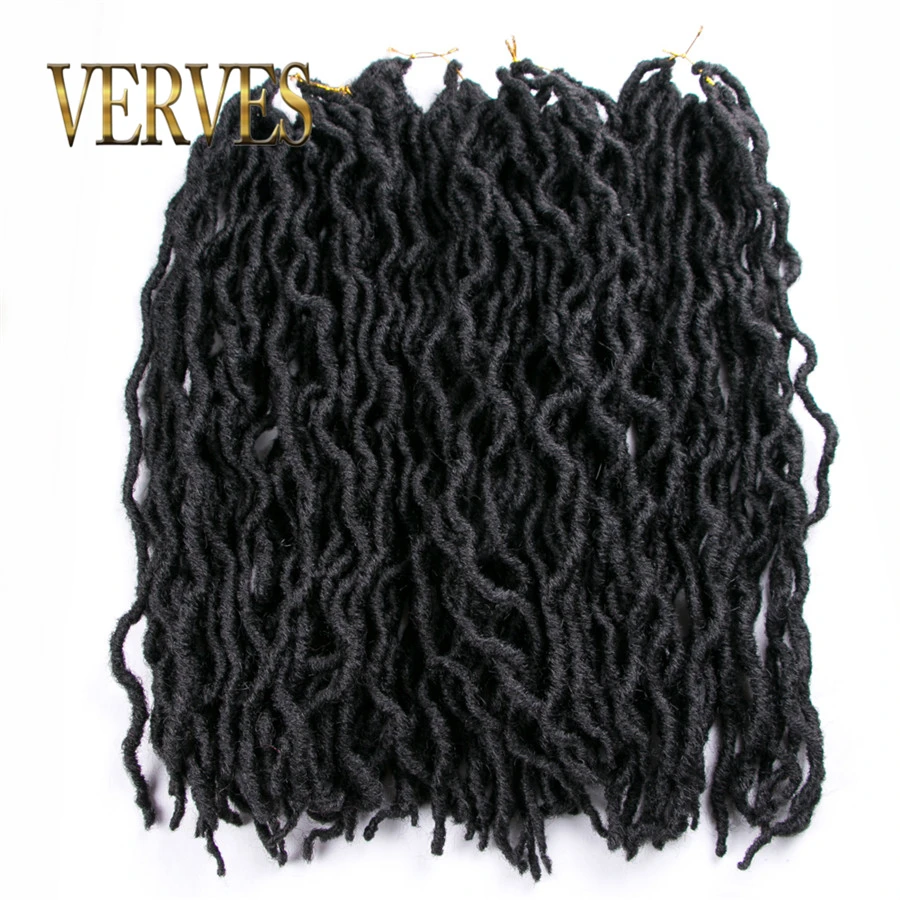 VERVES Faux Locs вьющиеся плетеные пряди 20 дюймов 24 корня/упаковка, Locs twist Ombre синтетические плетеные волосы для наращивания коричневые косички