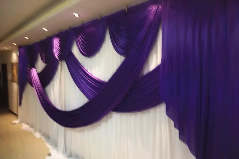 New Arrival Fashion 3 X 6 m Wedding Backdrop Centerpiece Swags Party Curtain Celebration Stage Backdrop Drapes Decoration Supply