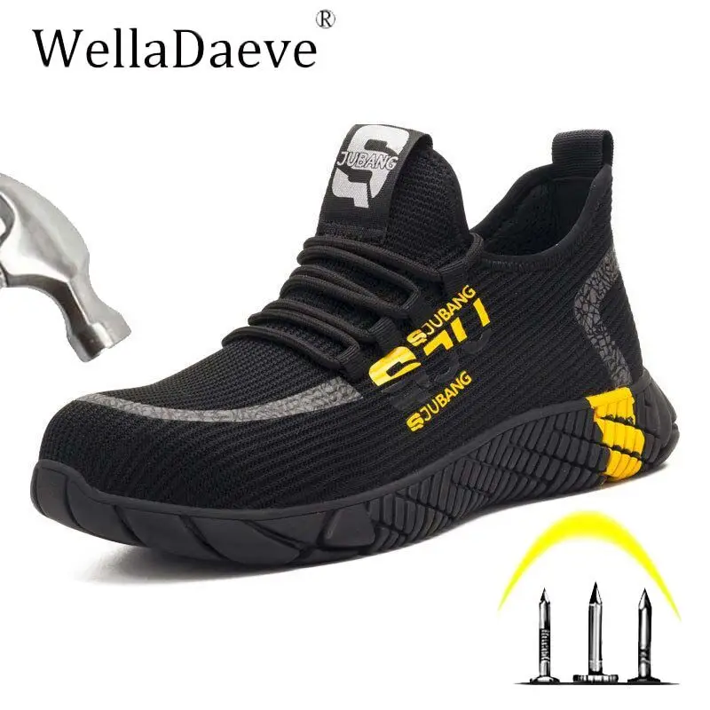Men's Steel Toe Safety Shoes Lightweight Construction Outdoor Protective Sneaker Puncture Proof Anti-smashing Work Boots For Men Men's Steel Toe Safety Shoes Lightweight Construction Outdoor Protective Sneaker Puncture Proof Anti-smashing Work Boots For Men