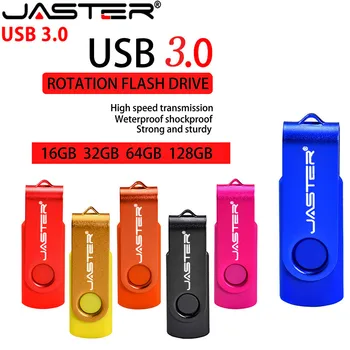 JASTER-unidad Flash USB de alta velocidad, unidad Flash Usb de rotación de 4GB, 8GB, 16GB, 32GB, 64GB, 3. 0