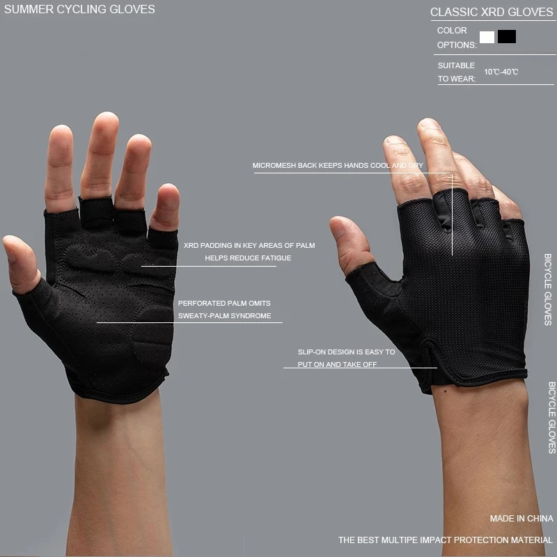 Cycling Gloves DUEECO Bike Gloves Bicycle Gloves Mountain Bike Gloves-Anti-Slip Shock Absorbing XRD Padded Breathable Palm cycling gloves