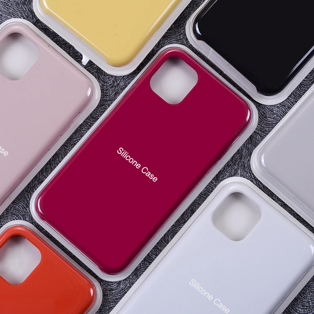 Luxury Official Original Silicone LOGO Case For iPhone 6s 7 8 Plus Liquid Case For Apple iPhone 11 X XS Max XR 11pro MAX Case