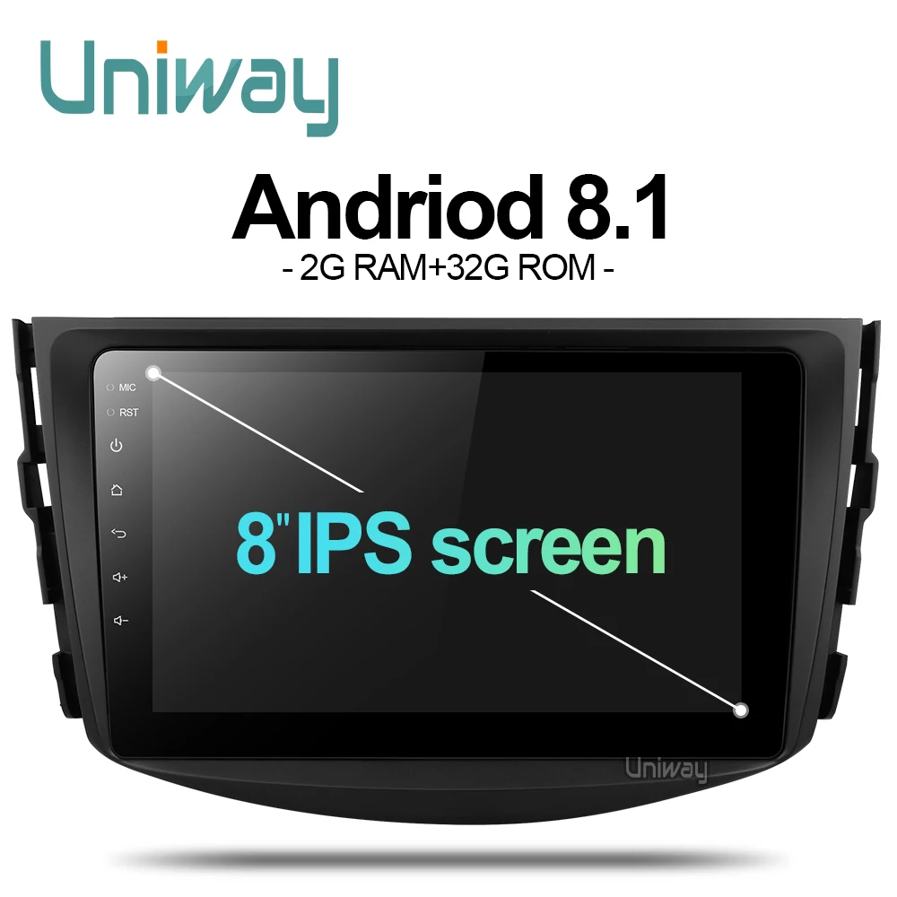 

Uniway ARAV48071 car dvd for Toyota RAV4 2007 2008 2009 2010 2011 car radio stereo gps navigation with steering wheel