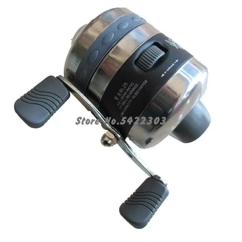 

BL25 Double Pin Fishing Reels for Slingshot Shooting Fish Use Dart Closed Fishing Wheel Outdoor Hunting