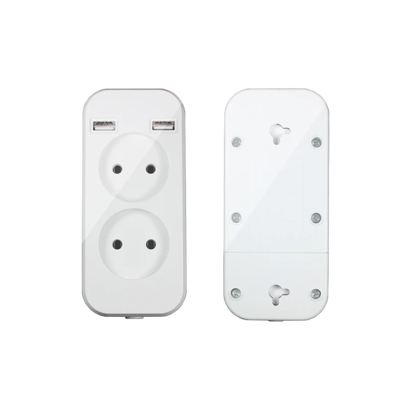 Мощность полосы 2 EU Plug 1200 Вт 250V 5V 2A стены множественный разъем Порты и разъёмы в