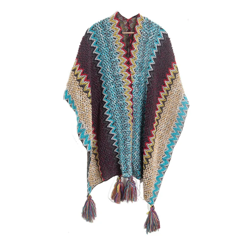 Poncho en laine vintage et très chaud  couleur 3