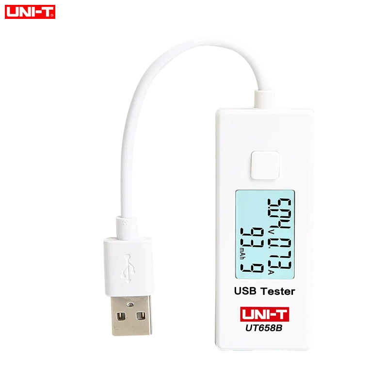 USB тестер UNI T UT658B для зарядки телефона компьютера монитор напряжения и