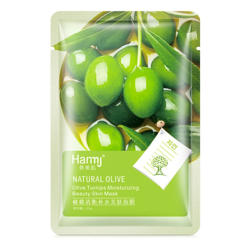 Olive 02 Растительные экстракты, фруктовые маски для лица, коллагеновая эссенция, маска для лица, очищающая, отбеливание, увлажнение, укрепление контроля за жирностью, уход за лицом - Color: Olive 02
