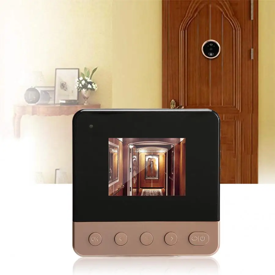 

Video doorbell 2.8in Display Screen Smart Motion Detection Infrared Night Electronic Video Doorbell Door Viewer