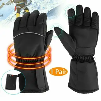 

Newest Fashion 1 Pair Electric Heated Gloves Warm Finger Hand Battery Powered Motorcycle Sport