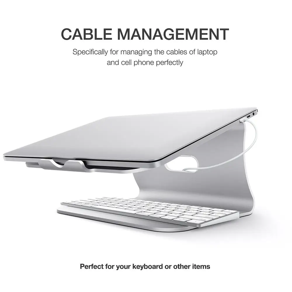 Подставка для ноутбука, охлаждающая подставка для MacBook кронштейн из алюминиевого сплава с интерфейсом USB 3,0, интерфейс для карт памяти TF, интерфейс для карт памяти SD