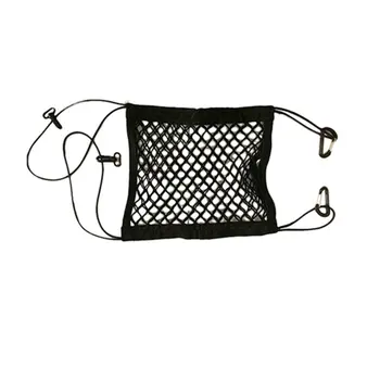 

Car Seat Double-Layer Storage Net Pocket Universal Storage Bag Storage Net Sundry Bag Seat Net Black