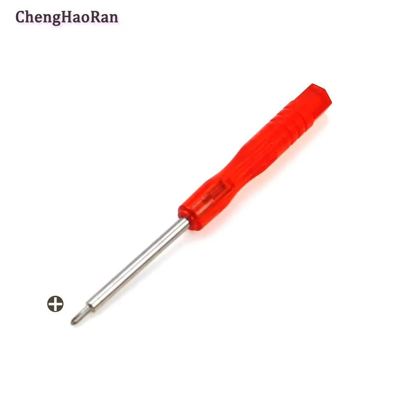 2pcs Red handle Cross Triangle Screwdriver for PS4/PS5/PSP/PSV/GBA/GBC/GBA SP/Wii game machine Y  +  screwdriver