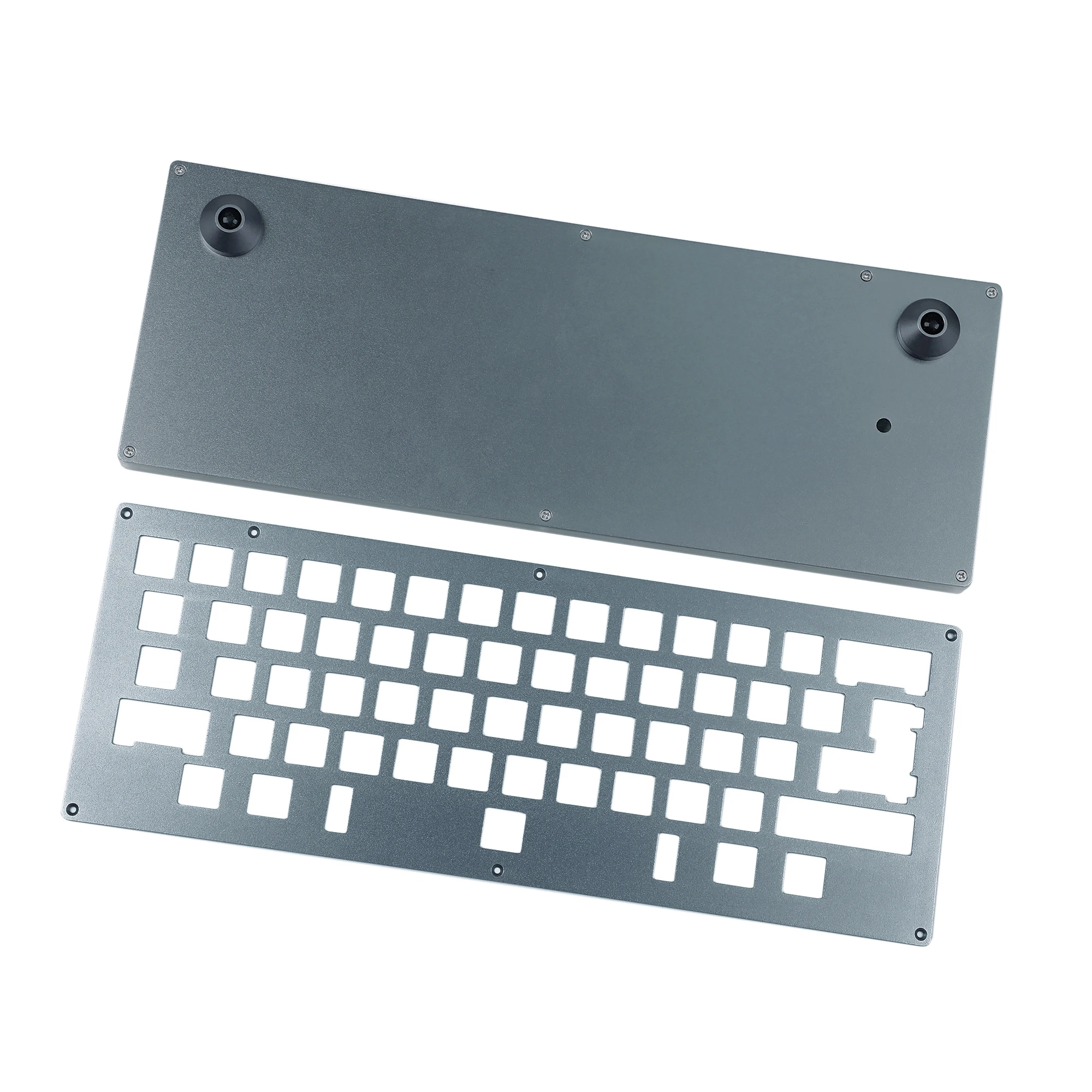 Kit Teclado Mecânico Cnc Underglow Programável Alumínio Rgb Case Plate Estilo Hhkb Qmk Via - Imagem 6