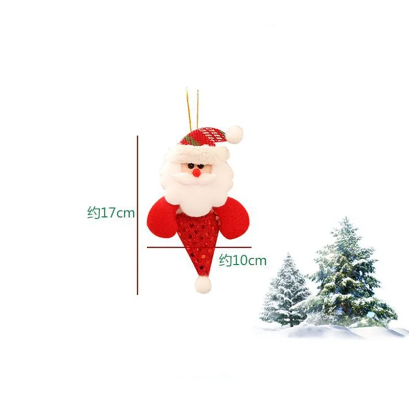Новогодний Счастливого Рождества орнамент «Подарок на Рождество» Санта-Клаус Снеговик кукла на дерево подвесные украшения для дома enfeies De Natal