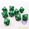 Bescon's Emotion, Weather and Direction Dice Set, 3 piece Proprietary Polyhedral RPG Dice Set in Blue, Green, Yellow 5