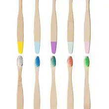 Бамбуковая зубная щетка бамбуковая Мягкая зубная щетка 10 палочек детский бамбуковый набор зубных щеток