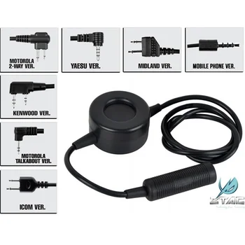 

Z Tactical Softair TCI PTT Adapter Military Push To Talk Kenwood Miland Airsoft Radio Headphone Headset Accessories Z114