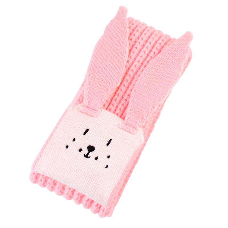 Детский зимний шарф; Echarpe Hiver; милый теплый вязаный шарф с рисунком кролика для мальчиков и девочек; 4 цвета; Bufandas Invierno