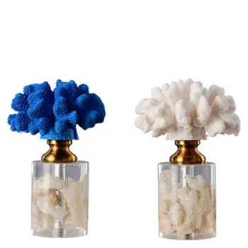 

Luxurious Modern Home Accessories Simulation Resin Coral Sculpture Decoration Creative Living Room Wine Cabinet Decor Gift X5388