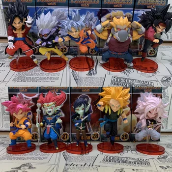 

Anime Dragon Ball Z Son Goku Vegeta Burdock Buu PVC Action Figure Collectible Model doll toy 5cm (5pcs/set)