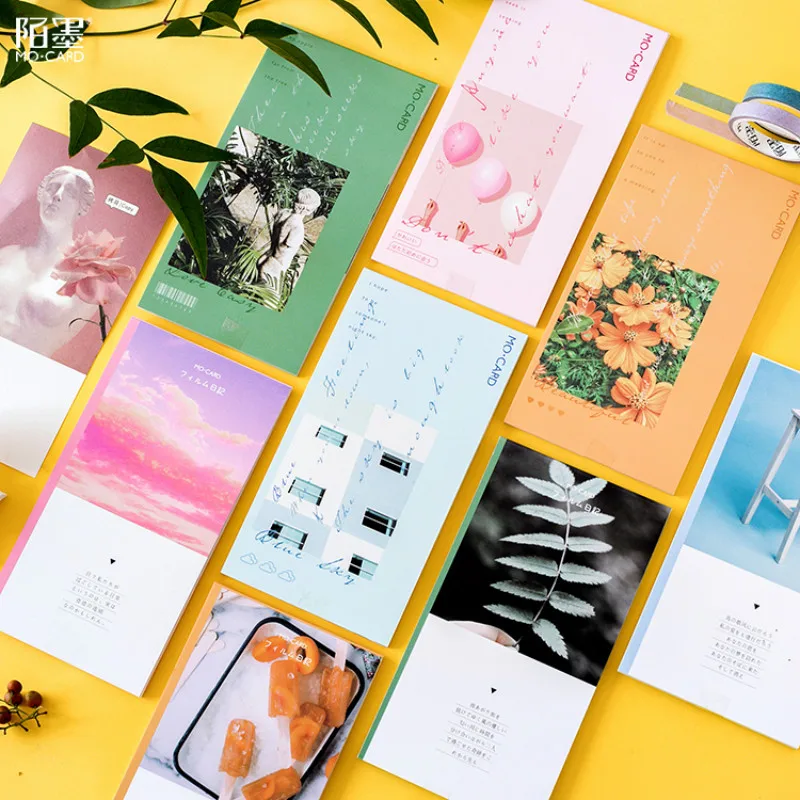 AngelHere Store 24 листа Kawaii блокнот для заметок ins Photo Note pad 3 типа внутренний блокнот двойная крышка канцелярский школьный офисный блок питания
