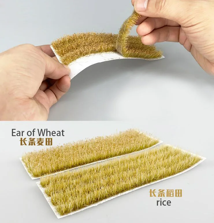 Rice and wheat field scene model  1 / 72 1 / 87 ho train sand table DIY miniature landscape material high quality 4