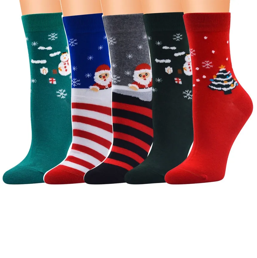 

Unisex Christmas Socks Harajuku Cashmere Long Socks Comfortable Autumn Winter Woman Socks Kawaii Calcetines Skarpetki Damskie#05