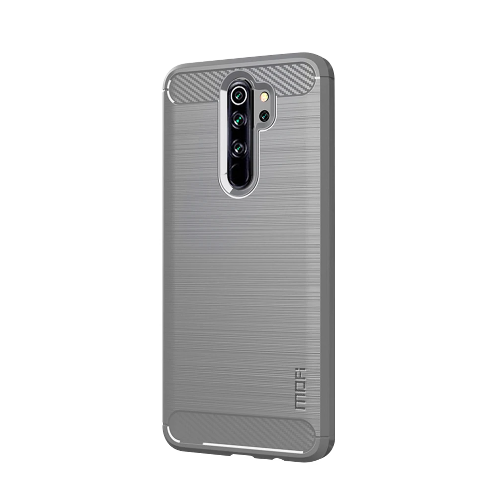 Серый Чехол MOFi для Xiaomi Redmi Note 8 Pro, роскошный мягкий силиконовый чехол из ТПУ для телефона, задняя крышка для Xiaomi Redmi Note 8 Pro - Цвет: Серый