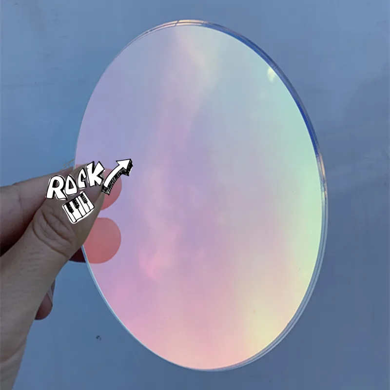 Round Shape Laser Acrylic Iridescent Dreaming Colorful Acrylic Sheet,Organic Oргстекло For Wedding/Advertising/Decorate 1-3MM