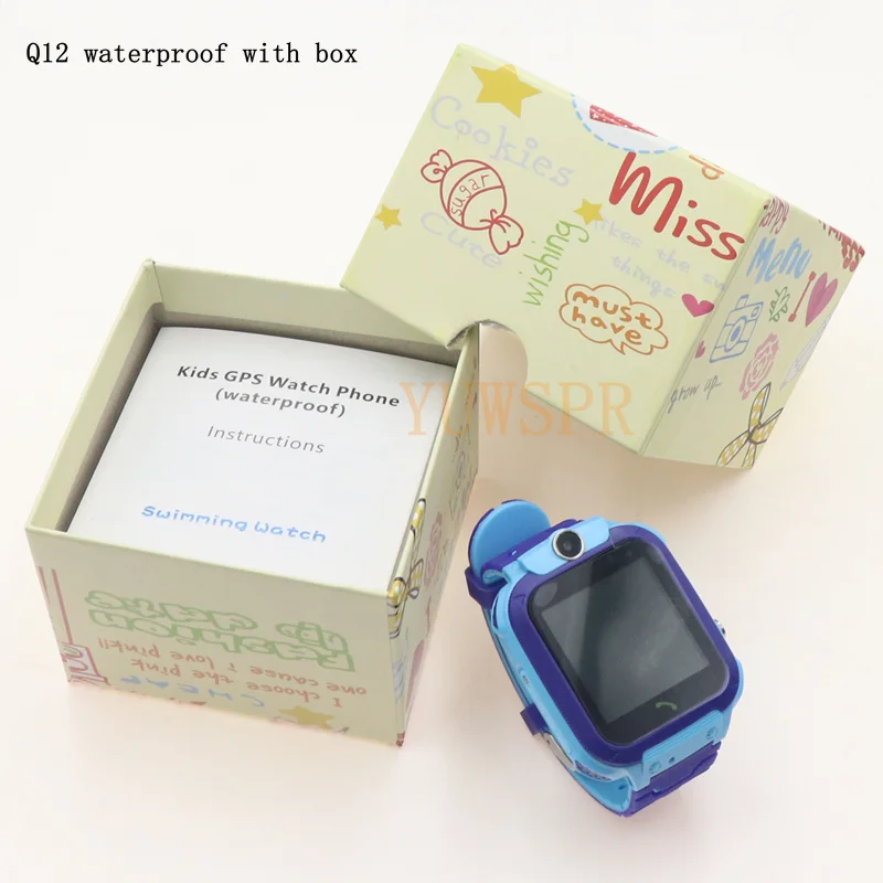 Q12 Kids Smart Watch Waterproof LBS Location Support Hebrew Use 2G SIM Card Chindren Tracking Boys Girls Smartwatch Clock Gift 