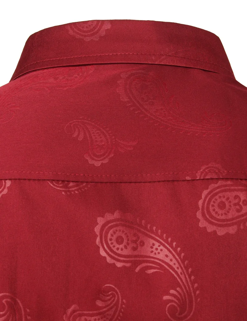 Мужская рубашка с узором пейсли, Chemise Homme, весна, длинный рукав, цветочный рисунок, нарядные рубашки, мужские повседневные, приталенные, для свадьбы, вечеринки, Camisa Masculina